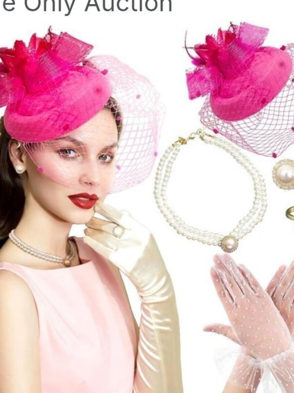 JEVENIS PINK ADULT TEA PARTY DRESS UP